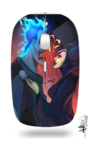  Hades x Maleficent para Ratón óptico inalámbrico con receptor USB