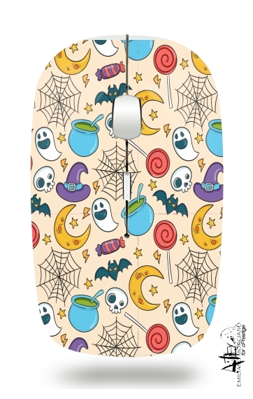  Halloween Pattern Potion para Ratón óptico inalámbrico con receptor USB