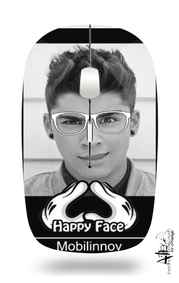  Happy Face Zayn para Ratón óptico inalámbrico con receptor USB
