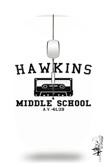 Hawkins Middle School AV Club K7 para Ratón óptico inalámbrico con receptor USB