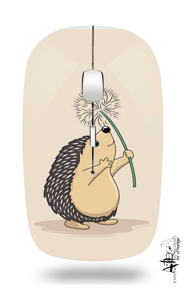  Hedgehog play dandelion para Ratón óptico inalámbrico con receptor USB