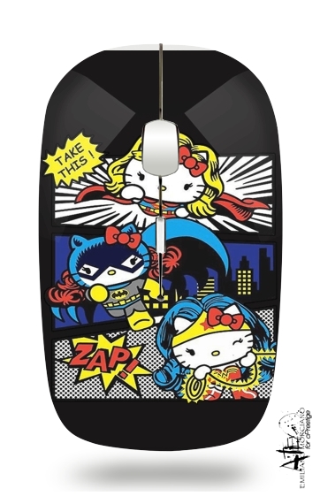  Hello Kitty X Heroes para Ratón óptico inalámbrico con receptor USB