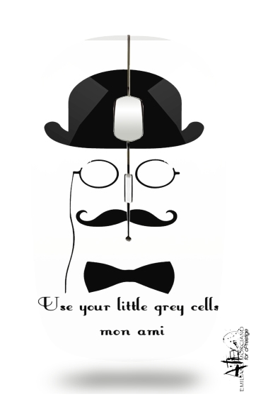  Hercules Poirot Quotes para Ratón óptico inalámbrico con receptor USB