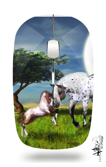  Horses Love Forever para Ratón óptico inalámbrico con receptor USB