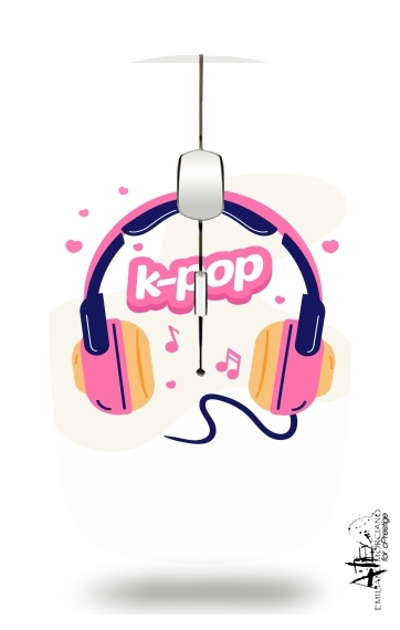  I Love Kpop Headphone para Ratón óptico inalámbrico con receptor USB