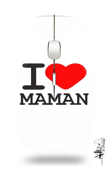  I love Maman para Ratón óptico inalámbrico con receptor USB
