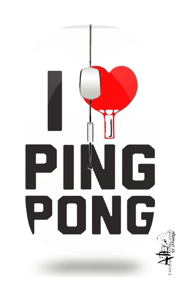  I love Ping Pong para Ratón óptico inalámbrico con receptor USB