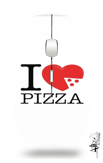  I love Pizza para Ratón óptico inalámbrico con receptor USB