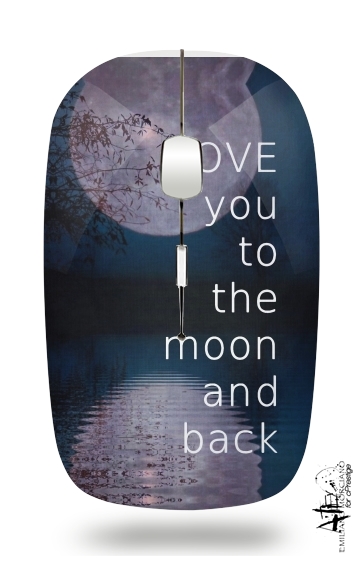  I love you to the moon and back para Ratón óptico inalámbrico con receptor USB