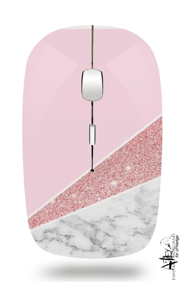  Initiale Marble and Glitter Pink para Ratón óptico inalámbrico con receptor USB