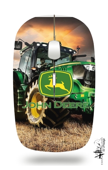  John Deer tractor Farm para Ratón óptico inalámbrico con receptor USB