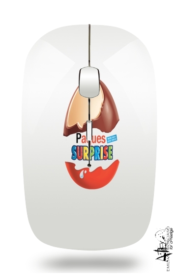  Joyeuses Paques Inspired by Kinder Surprise para Ratón óptico inalámbrico con receptor USB