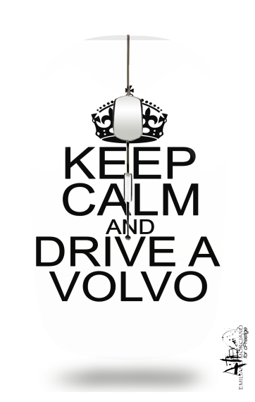  Keep Calm And Drive a Volvo para Ratón óptico inalámbrico con receptor USB