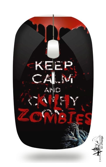  Keep Calm And Kill Zombies para Ratón óptico inalámbrico con receptor USB