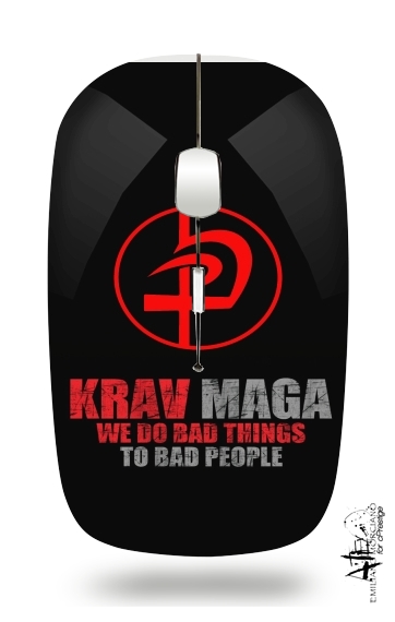  Krav Maga Bad Things to bad people para Ratón óptico inalámbrico con receptor USB