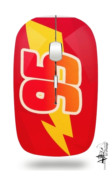  Lightning mcqueen para Ratón óptico inalámbrico con receptor USB