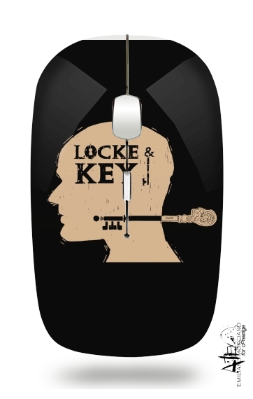  Locke Key Head Art para Ratón óptico inalámbrico con receptor USB