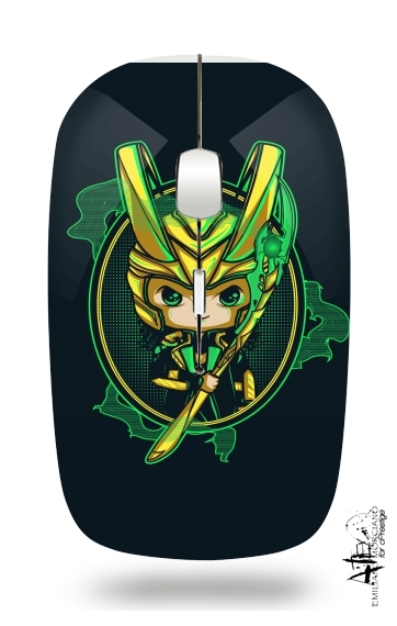  Loki Portrait para Ratón óptico inalámbrico con receptor USB