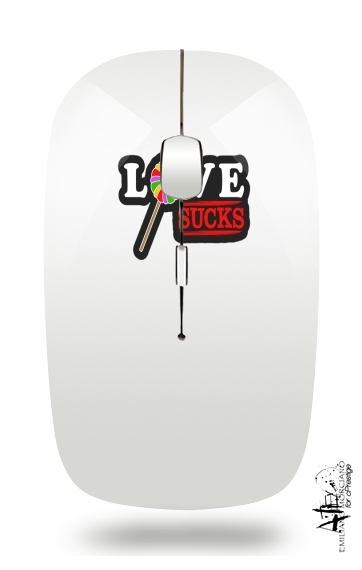  Love Sucks para Ratón óptico inalámbrico con receptor USB