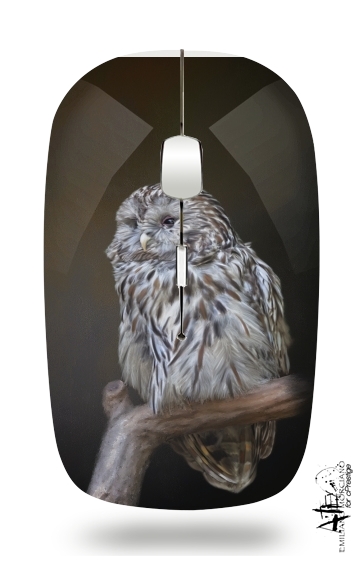  Lovely cute owl para Ratón óptico inalámbrico con receptor USB