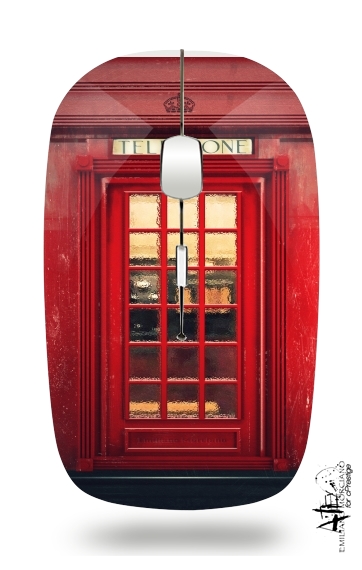  Magical Telephone Booth para Ratón óptico inalámbrico con receptor USB