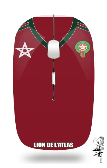 Marocco Football Shirt para Ratón óptico inalámbrico con receptor USB