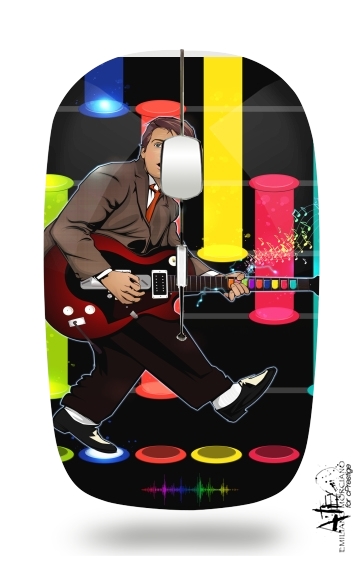 Marty McFly plays Guitar Hero para Ratón óptico inalámbrico con receptor USB