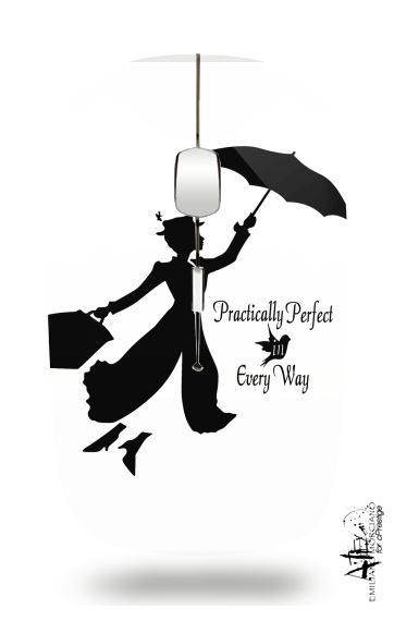  Mary Poppins Perfect in every way para Ratón óptico inalámbrico con receptor USB