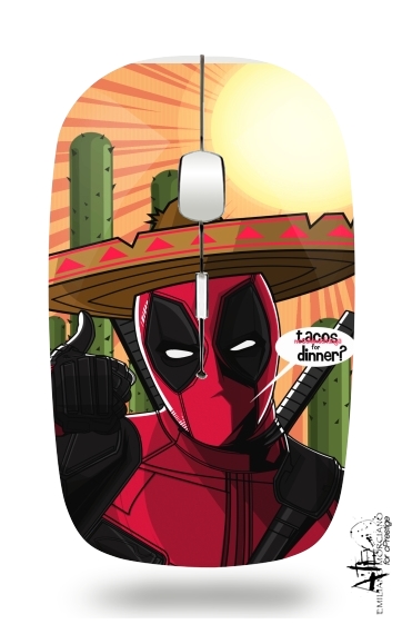  Mexican Deadpool para Ratón óptico inalámbrico con receptor USB