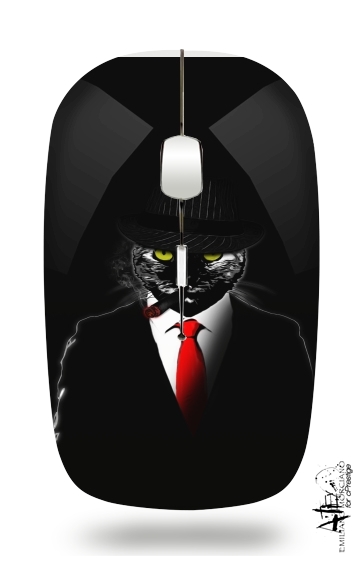  Mobster Cat para Ratón óptico inalámbrico con receptor USB