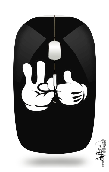  Mouse finger fuck para Ratón óptico inalámbrico con receptor USB