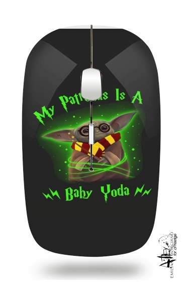  My patronus is baby yoda para Ratón óptico inalámbrico con receptor USB