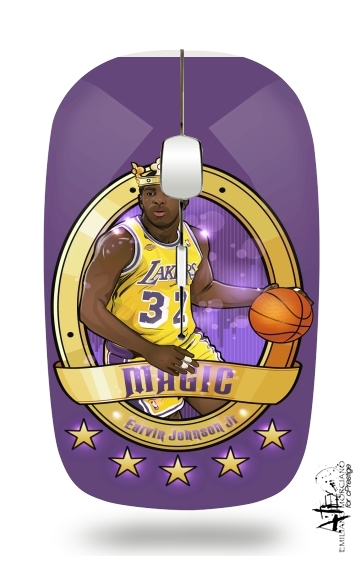  NBA Legends: "Magic" Johnson para Ratón óptico inalámbrico con receptor USB