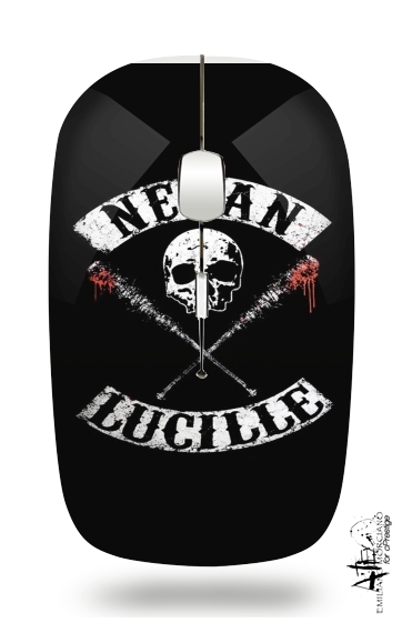  Negan Skull Lucille twd para Ratón óptico inalámbrico con receptor USB