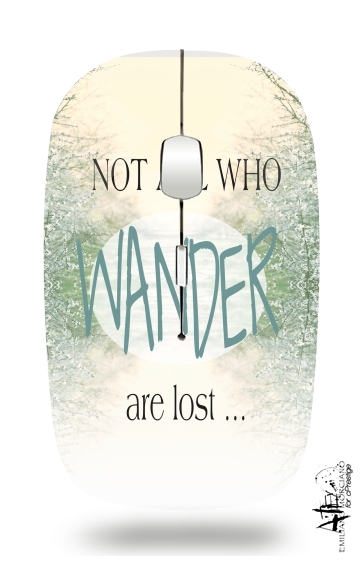  Not All Who wander are lost para Ratón óptico inalámbrico con receptor USB