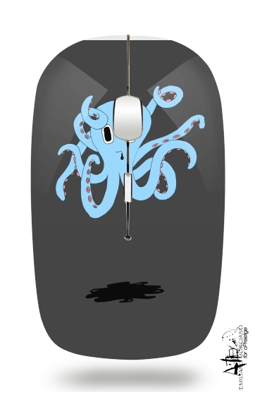  octopus Blue cartoon para Ratón óptico inalámbrico con receptor USB