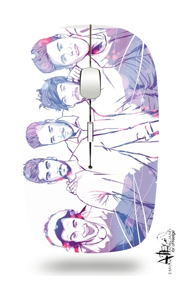  One Direction 1D Music Stars para Ratón óptico inalámbrico con receptor USB