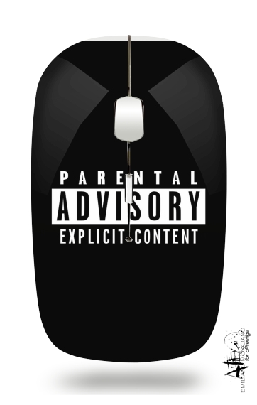 Parental Advisory Explicit Content para Ratón óptico inalámbrico con receptor USB