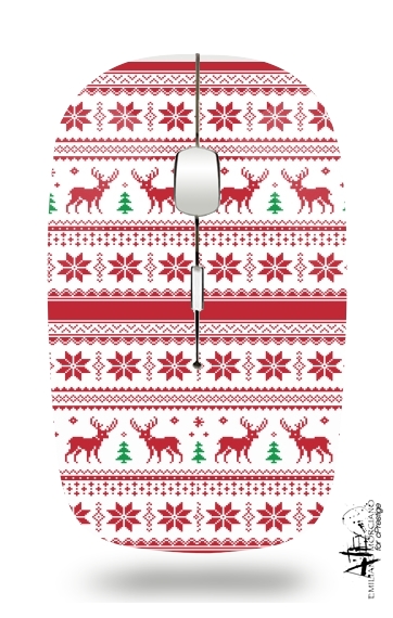  Pattern Christmas para Ratón óptico inalámbrico con receptor USB