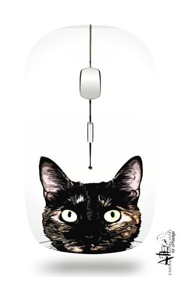  Peeking Cat para Ratón óptico inalámbrico con receptor USB