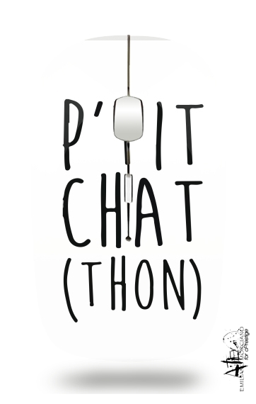  Petit Chat Thon para Ratón óptico inalámbrico con receptor USB