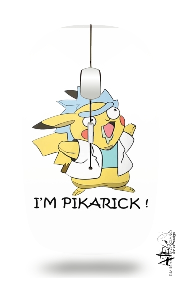  Pikarick - Rick Sanchez And Pikachu  para Ratón óptico inalámbrico con receptor USB