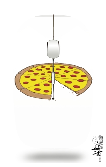  Pizza Delicious para Ratón óptico inalámbrico con receptor USB
