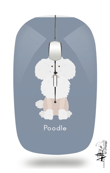  Poodle White para Ratón óptico inalámbrico con receptor USB