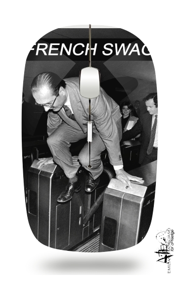  President Chirac Metro French Swag para Ratón óptico inalámbrico con receptor USB