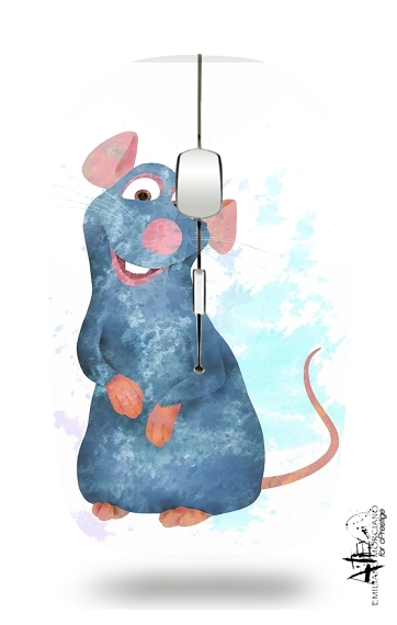  Ratatouille Watercolor para Ratón óptico inalámbrico con receptor USB