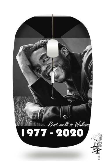  RIP Chadwick Boseman 1977 2020 para Ratón óptico inalámbrico con receptor USB