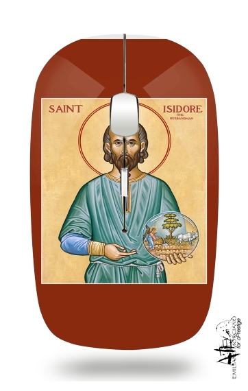  Saint Isidore para Ratón óptico inalámbrico con receptor USB