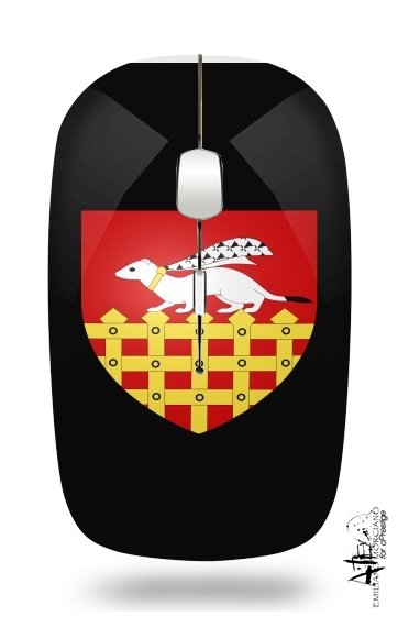  Saint Malo Blason para Ratón óptico inalámbrico con receptor USB