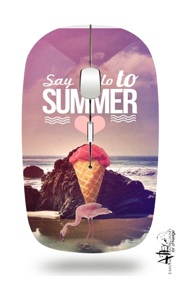  Say Hello Summer para Ratón óptico inalámbrico con receptor USB